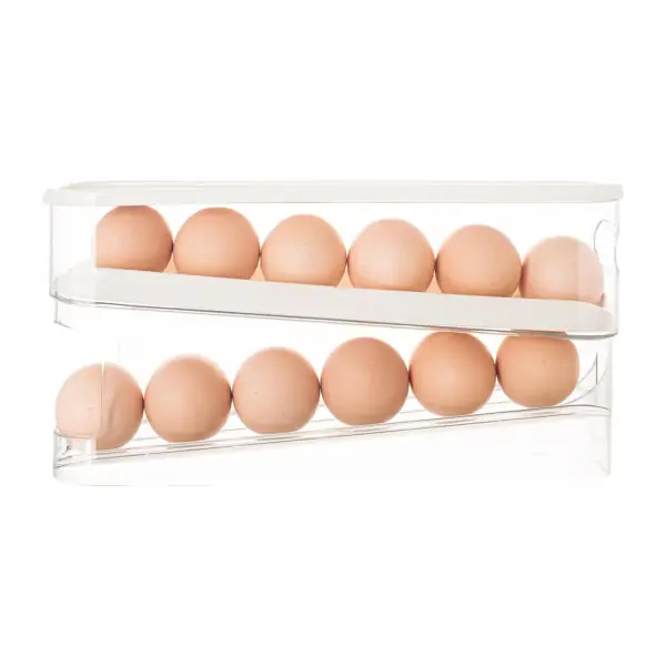 Auto Rolling Fridge Egg Organizer