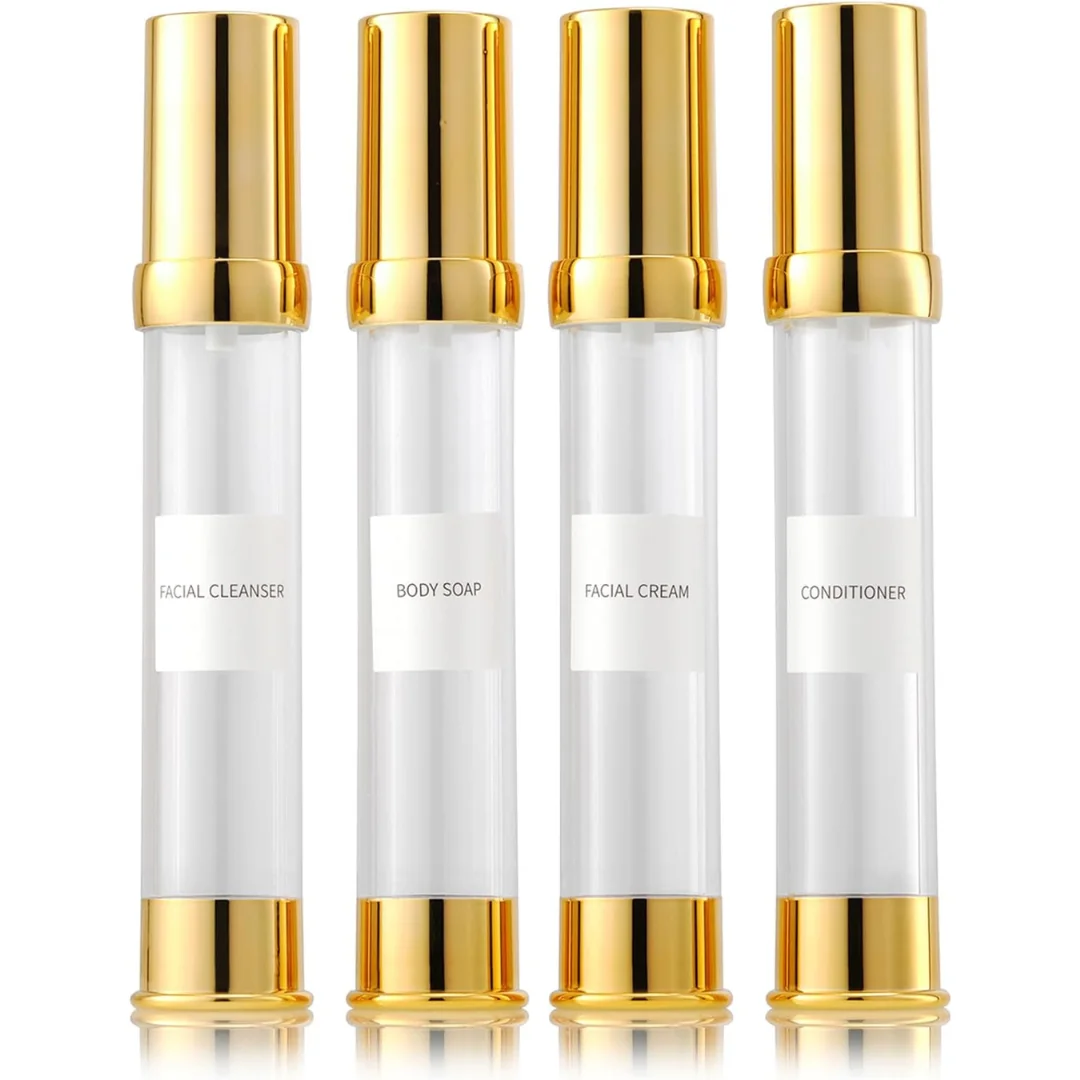 Gold Vacuum airless Bottle Travel Suit