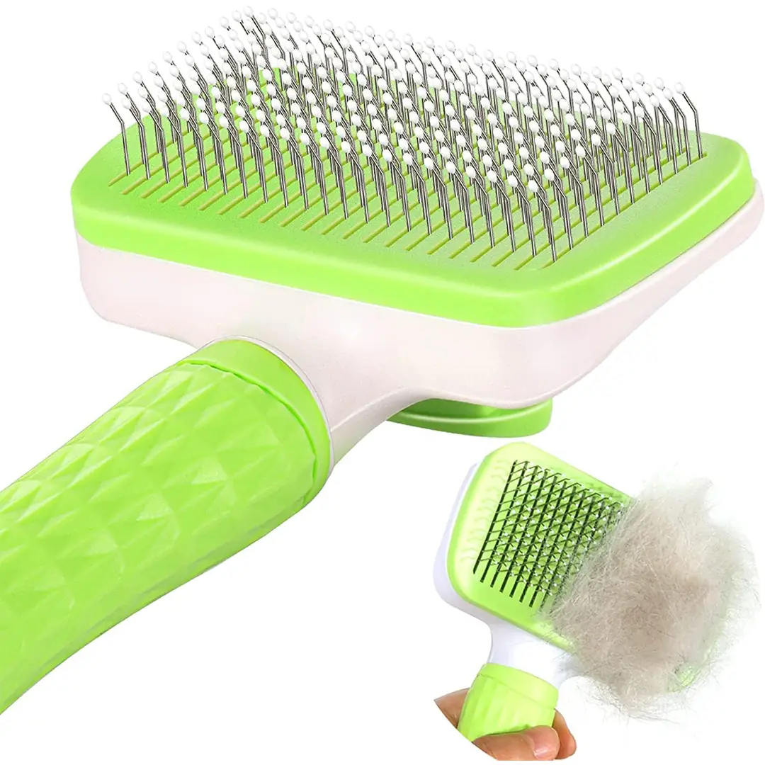 Self Cleaning Pet Brush For Grooming Long Short Haired Self Cleaning Pet Brush for Grooming Long Short Haired