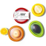 Set of 4 Reusable Storage Containers for Fridge