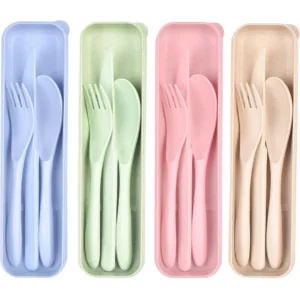 Travel Utensils Set with Case Sets
