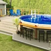 above ground pools with deck ideas