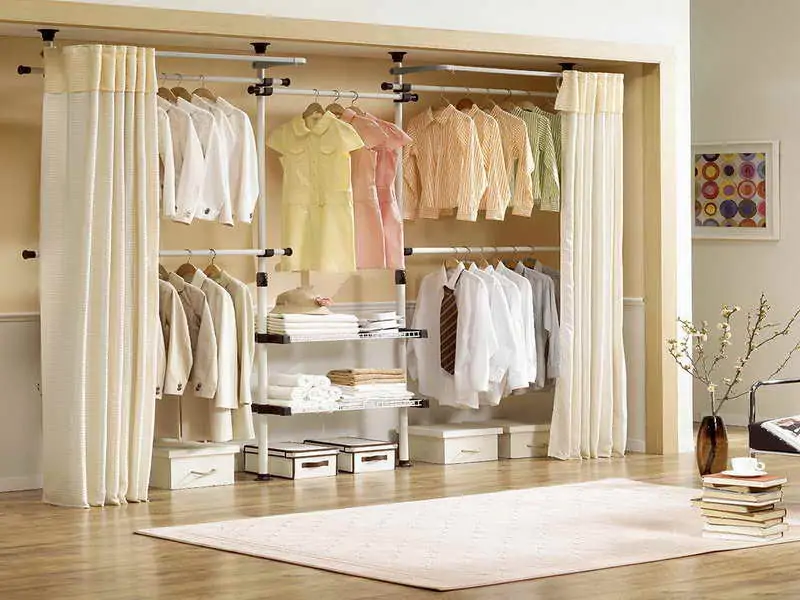 curtain closet door ideas