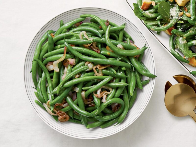 green bean cooking dish