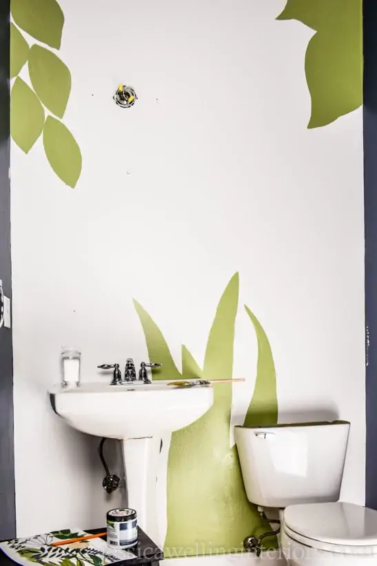 bathroom wall mural