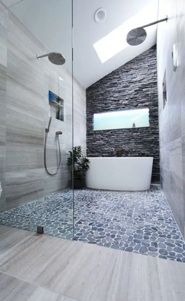 compliment light bathtub with dark gray color