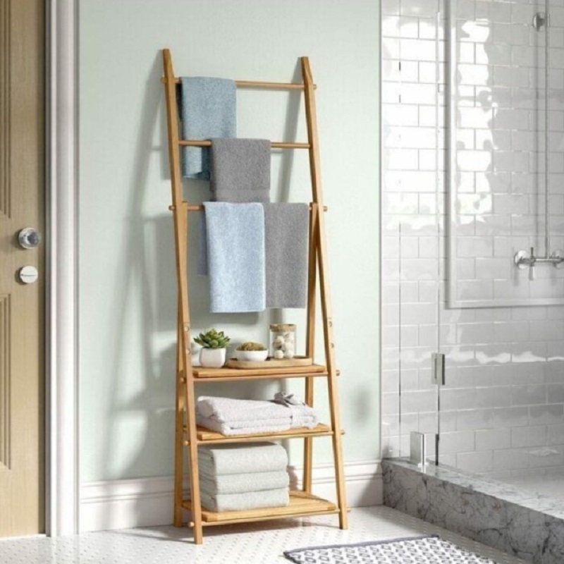 ladder for storing towels