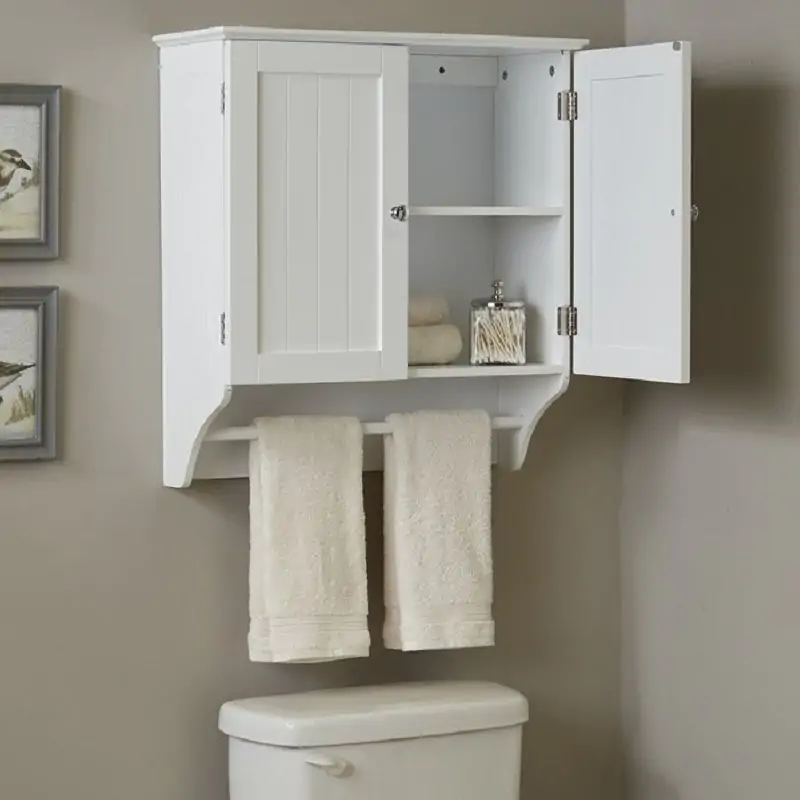 wall mounted cabintes for storing towels