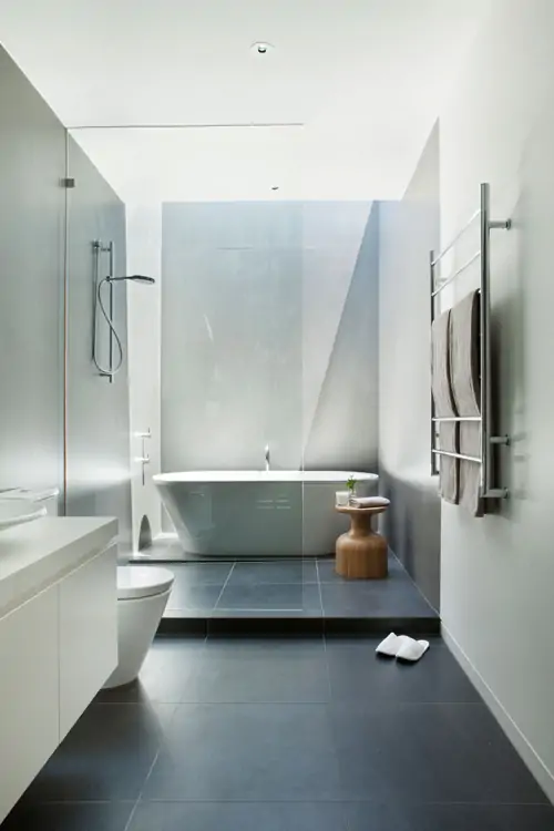 An elevated modern washroom