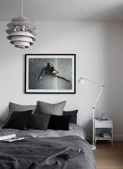 Grey and Black bedroom