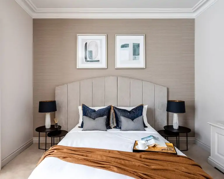Grey and Brown bedroom