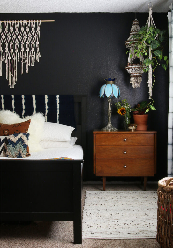 boho bedroom ideas black