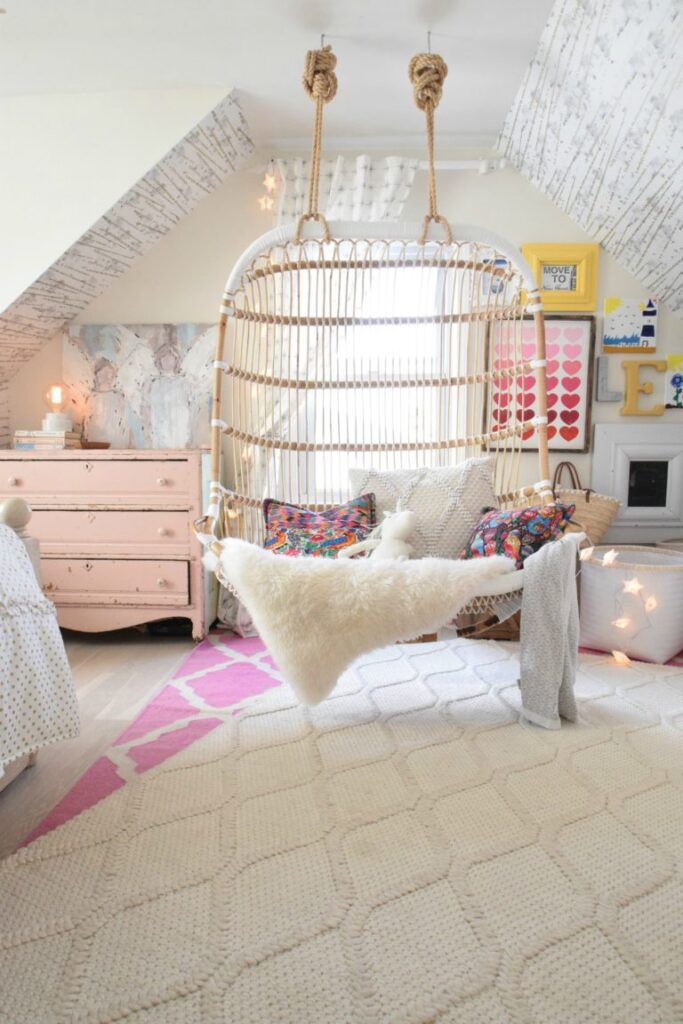 boho bedroom ideas hanging chair