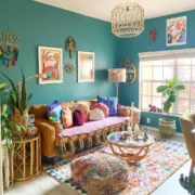 How to Decorate in Bohemian Style Use a Jewel Toned Color Palette