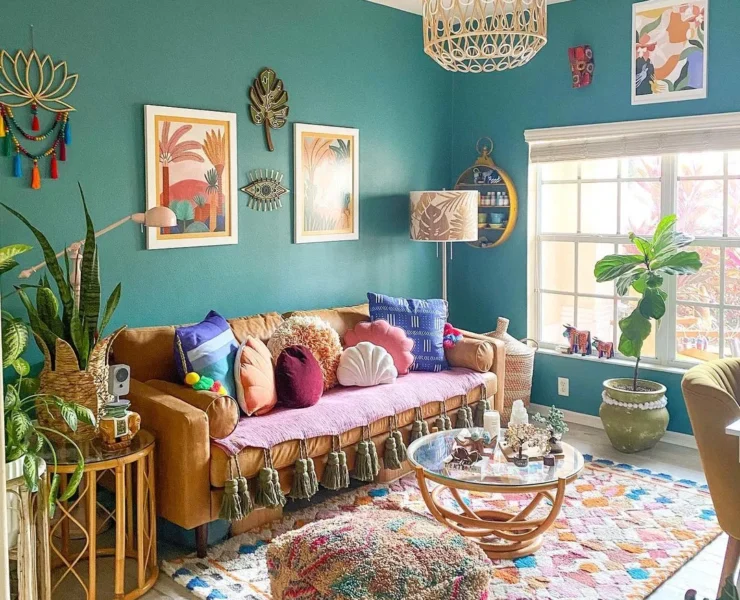 How to Decorate in Bohemian Style Use a Jewel Toned Color Palette