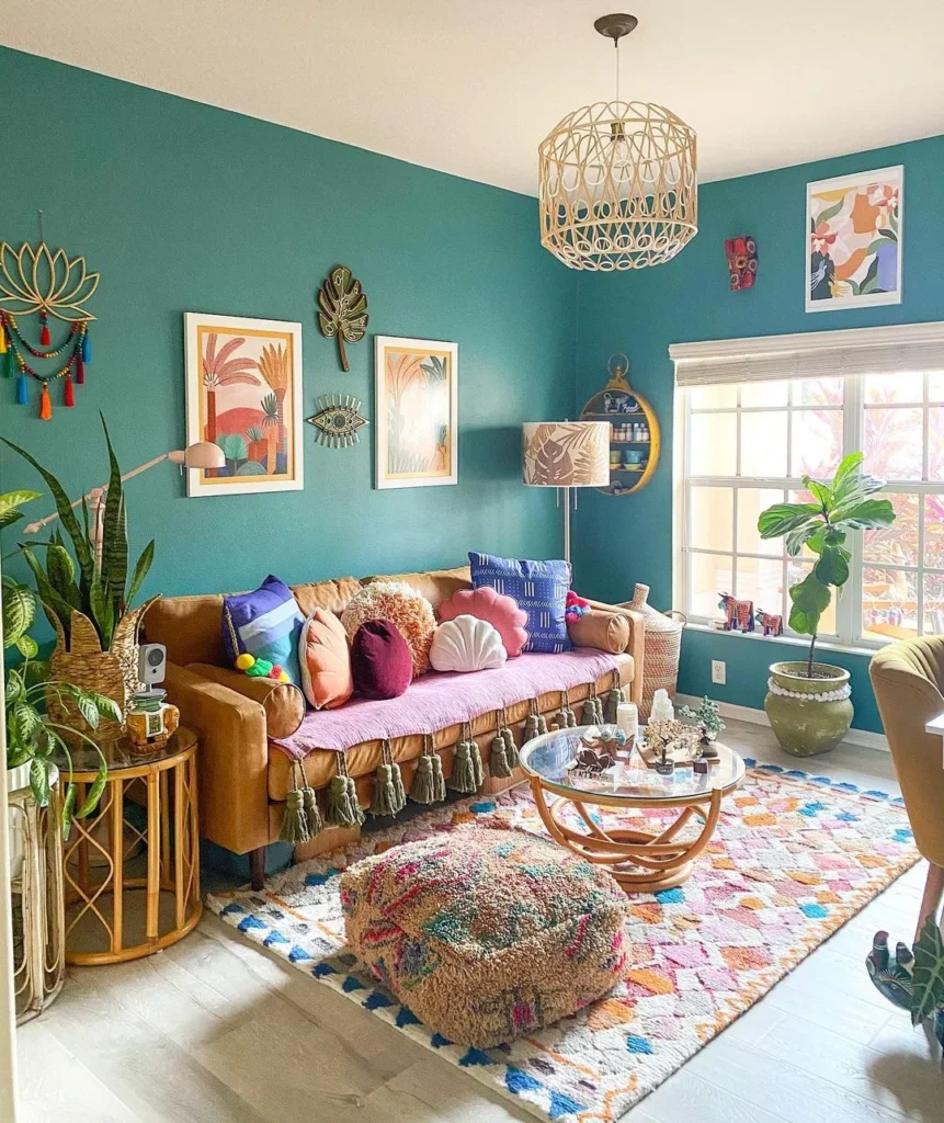 How to Decorate in Bohemian Style Use a Jewel Toned Color Palette