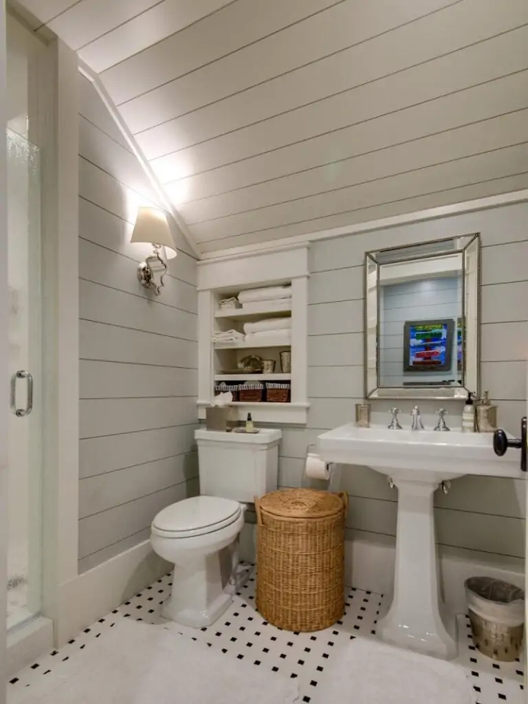 shiplap for bathroom ceiling