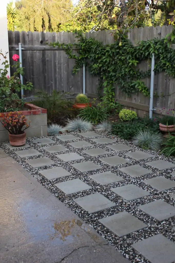 cheap patio paving ideas pavers in gravel