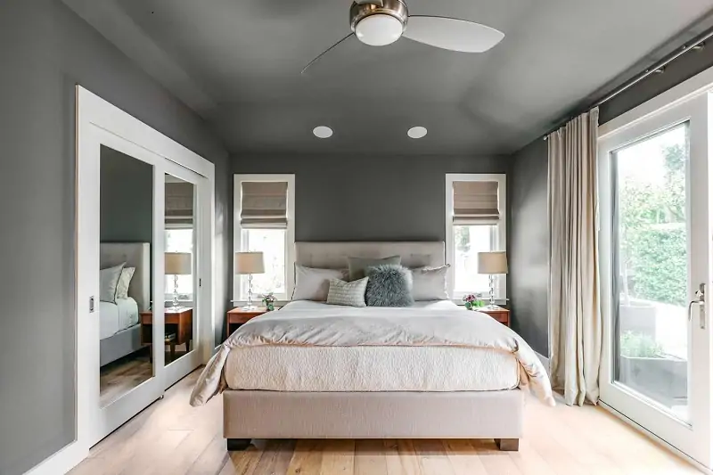 medium gray color for bedroom ceiling