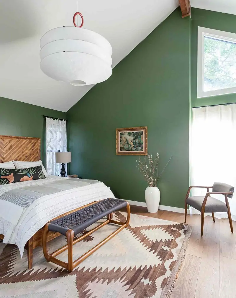 khaki green color ideas for the bedroom