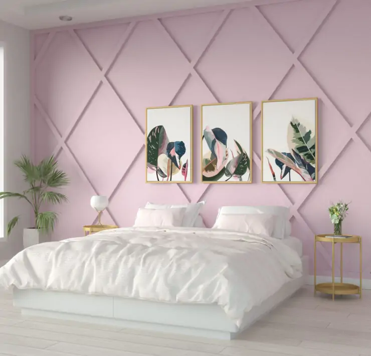 best pink color for bedroom wall