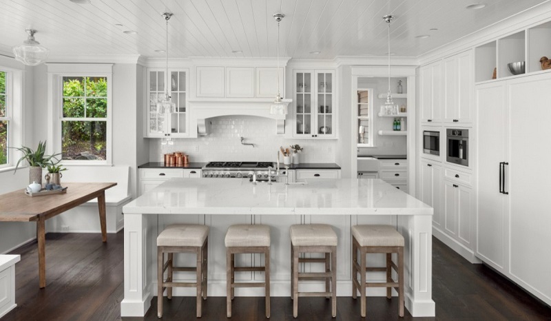 a simple kitchen island design