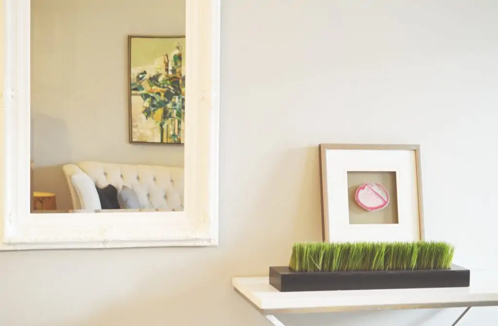 Hang a few mirrors to create a visually appealing look