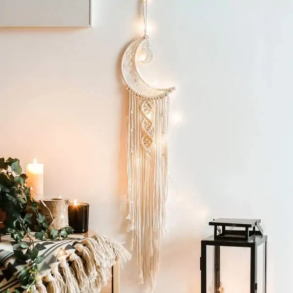 modern macrame bedroom wall hanging