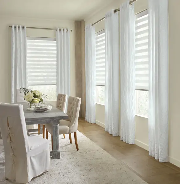 Doubling up with blinds and curtains