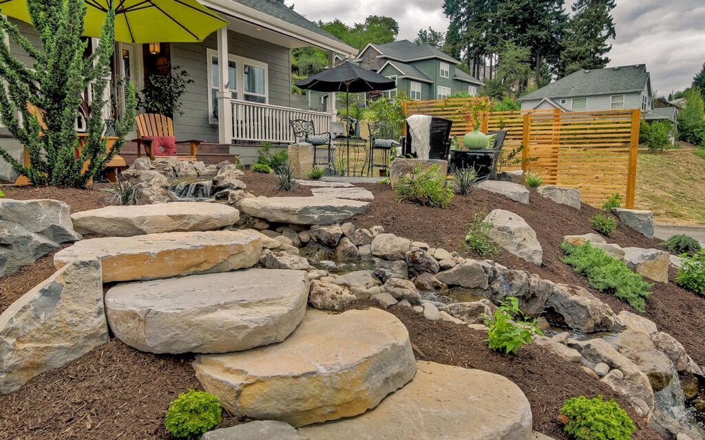 landscaping ideas with large rocks