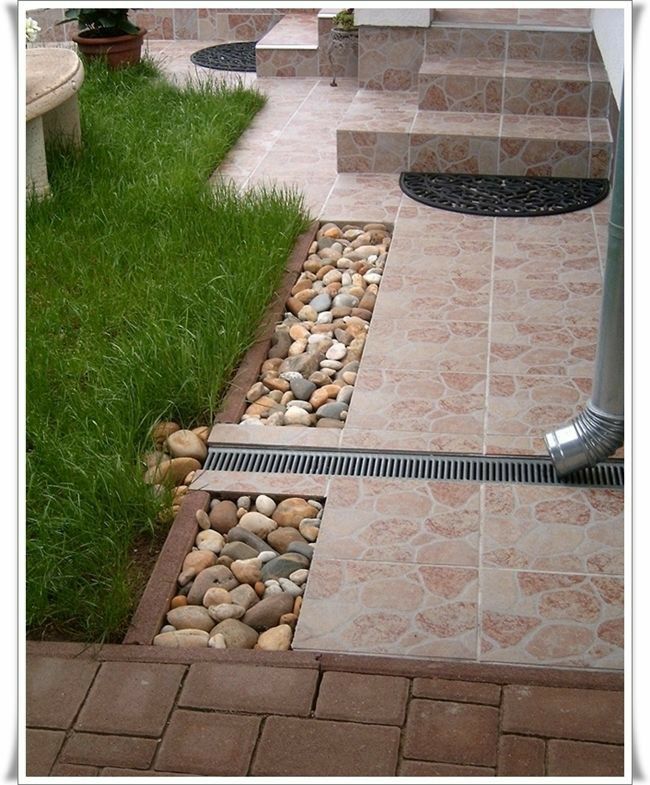 gutter drain ideas long grate