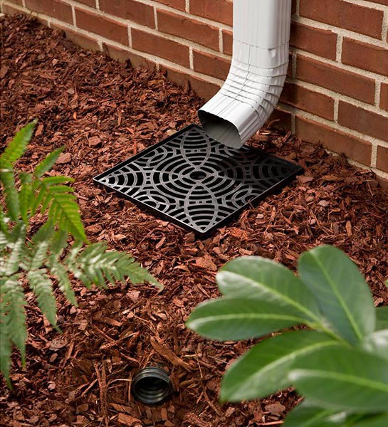 gutter drain ideas catchbasin grate