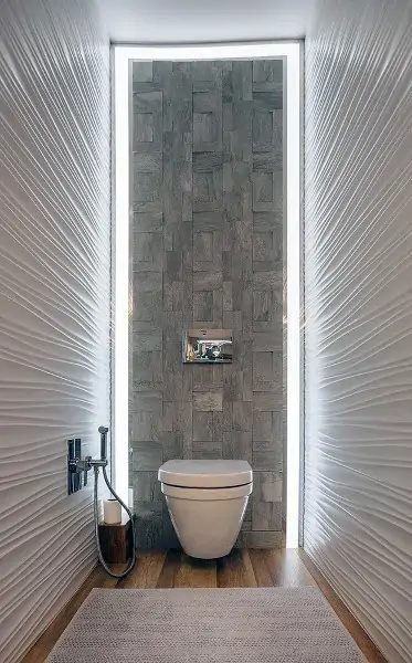 half bath ideas with led lighting