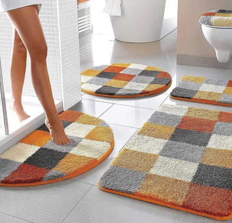 how to clean bathroom rug
