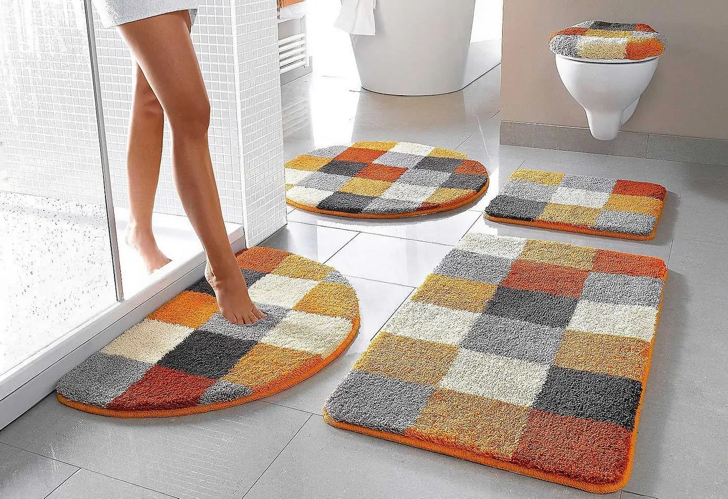 how to clean bathroom rug