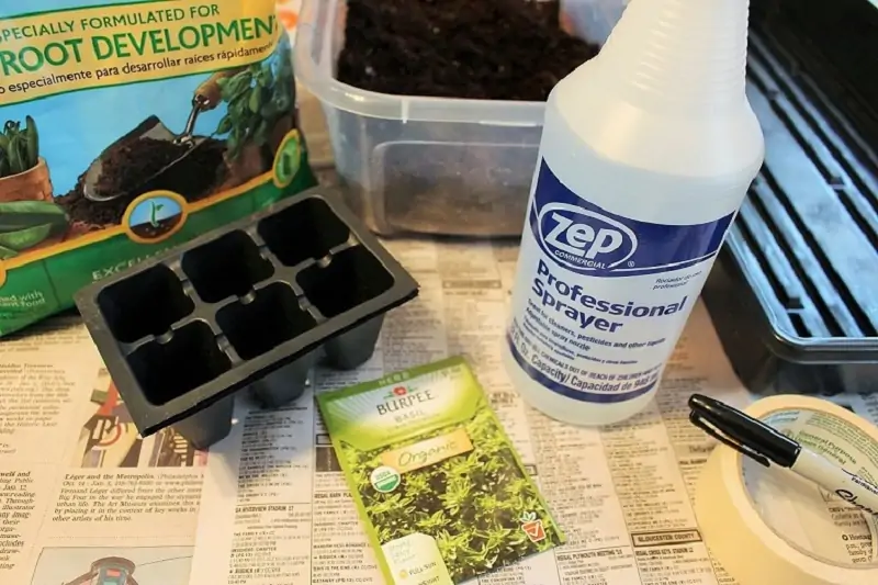 get planting supplies to grow basil seed indoors