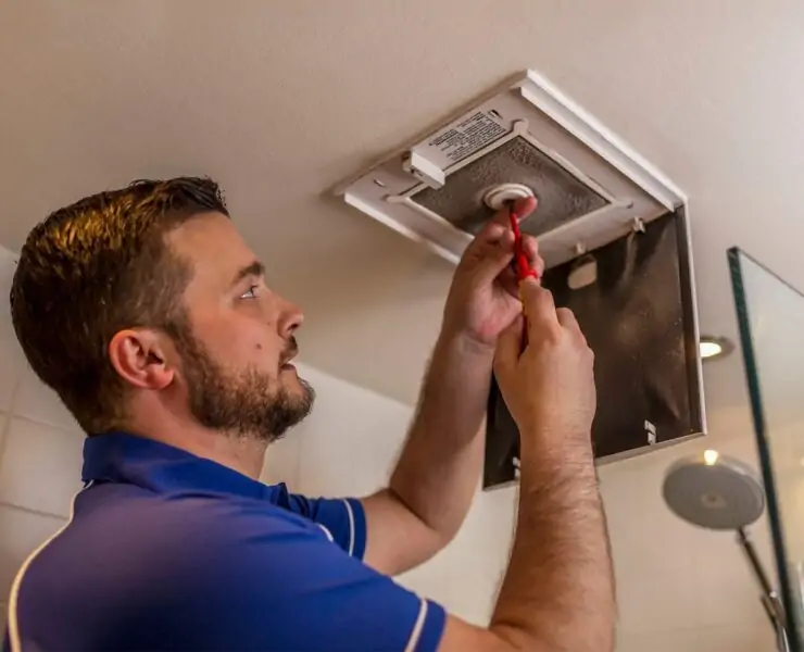 how to install a vent fan in a bathroom