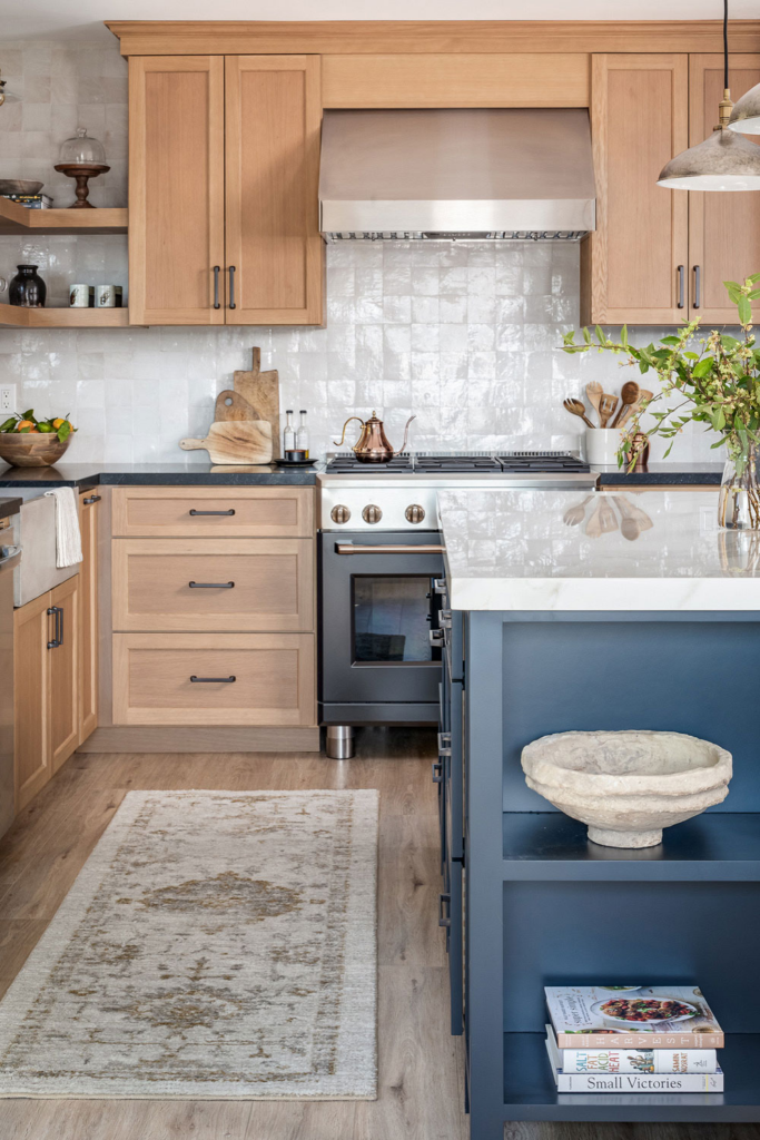 how to make oak kitchen cabinets look modern without paint