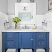 wood plank walls blue vanity fcf cacdcdcaadadbc