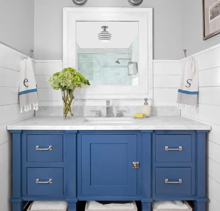 wood plank walls blue vanity fcf cacdcdcaadadbc