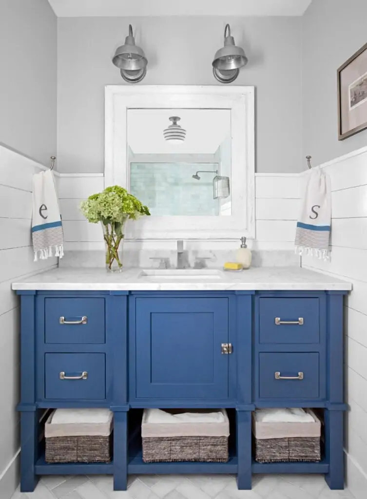 wood plank walls blue vanity fcf cacdcdcaadadbc