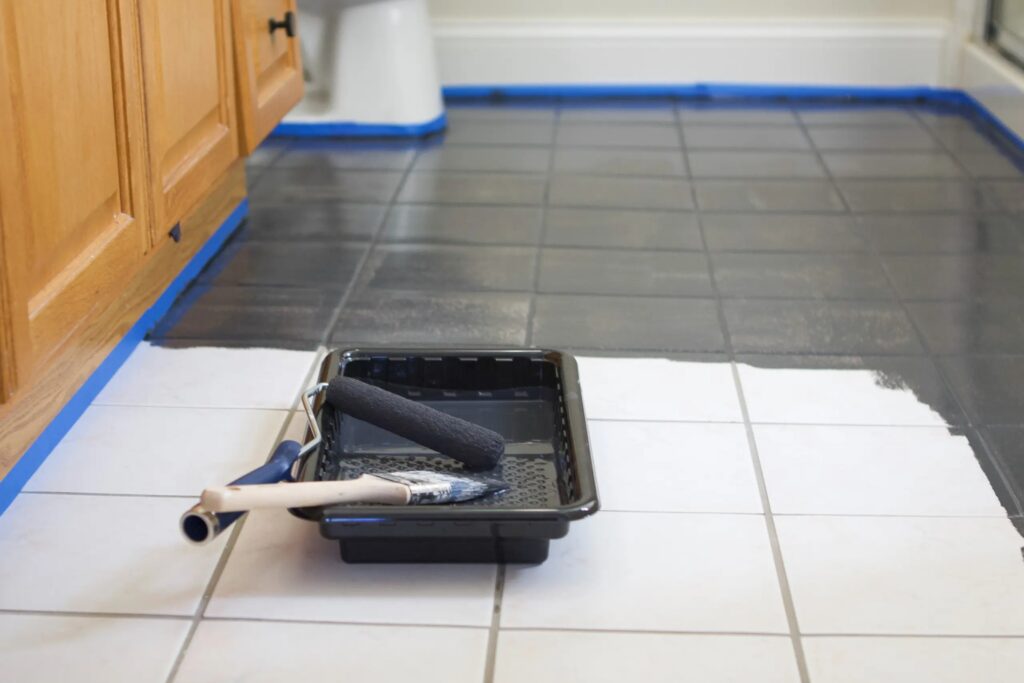 paint tile floor