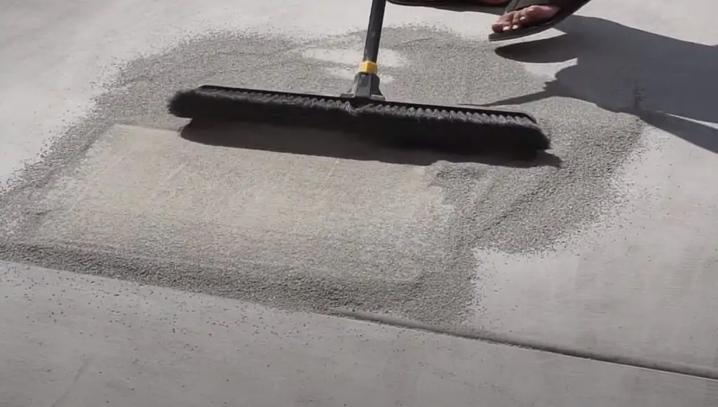 remove oil absorbent from concrete stain