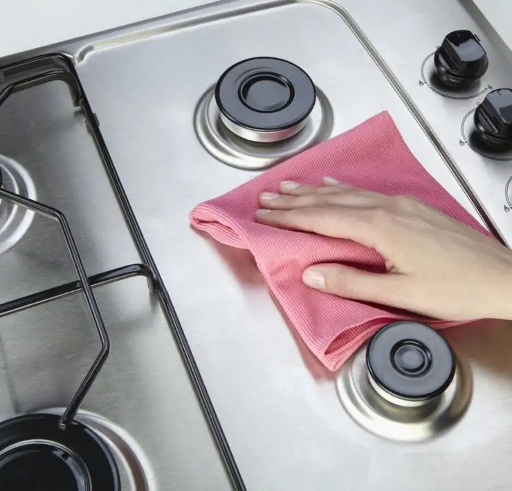 soft cloth cleaning stainless steel