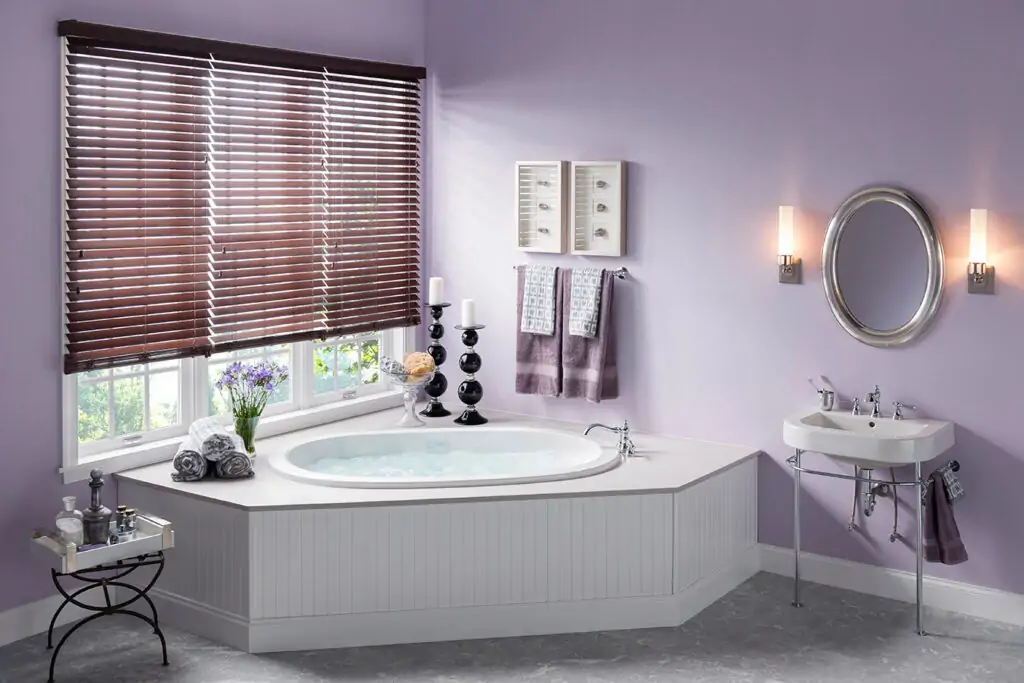 ideas bathroom colors soft purple