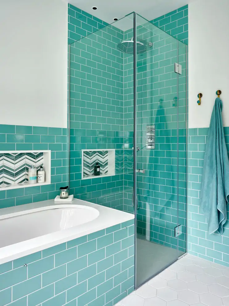 ideas bathroom colors turquoise shower