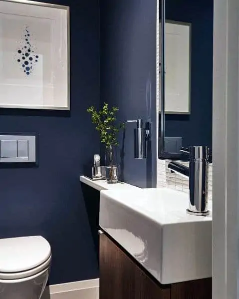 ideas bathroom colors navy blue