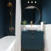 sleek blue bathroom ideas