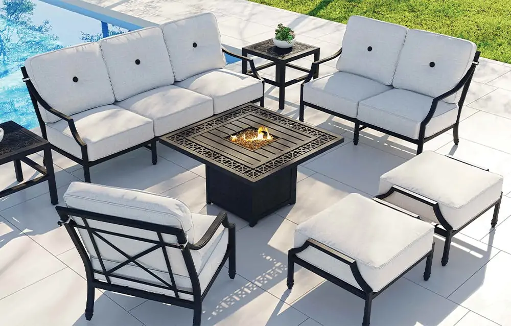 ideas fire pits backyard elegant table