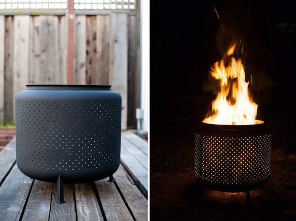 ideas fire pits backyard diy washer